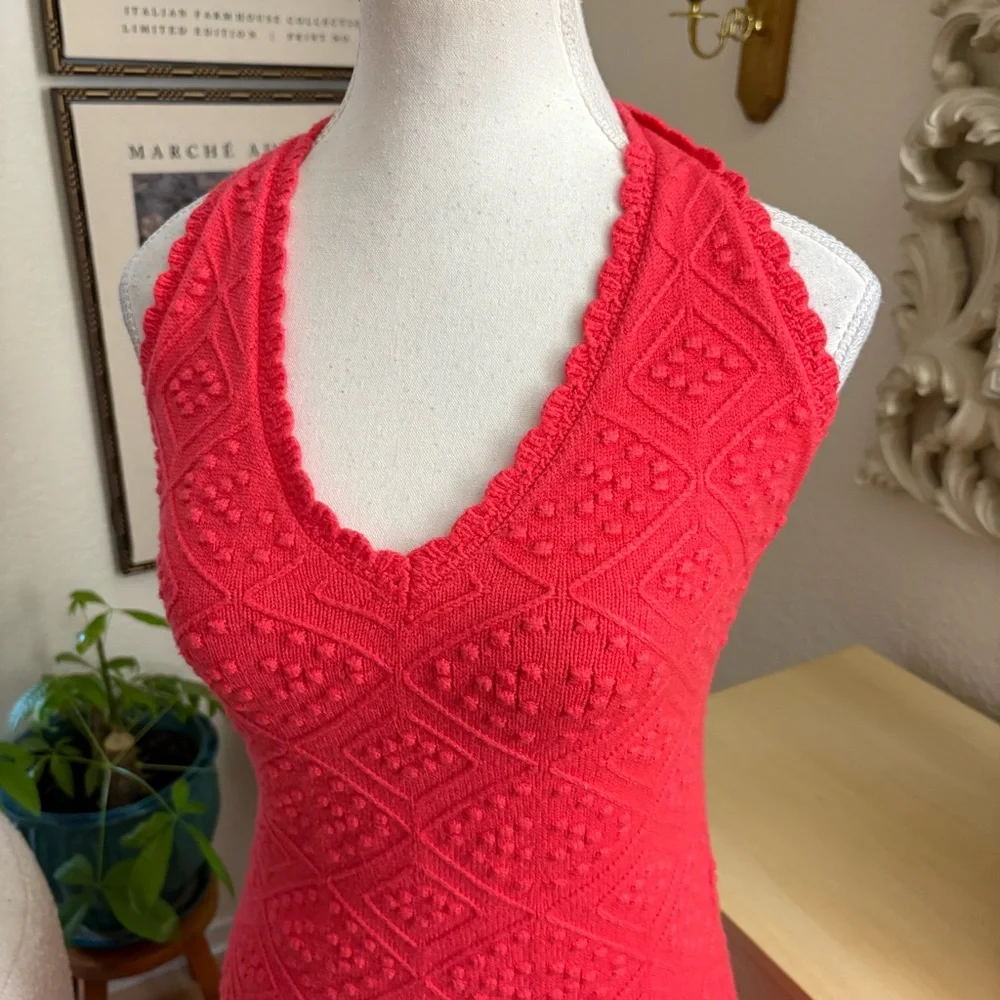 TUCKERNUCK Hyacinth House Watermelon Knit Hollis Halter Dress Size Small - Picture 5 of 9